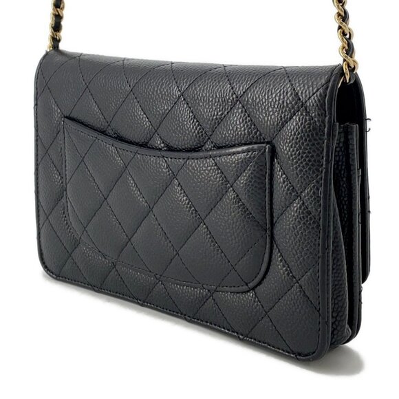 CHANEL Matelasse Chain wallet Calfskin Black - Picture 2 of 12